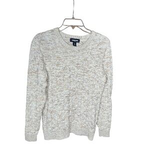 Lands' End Drifter Collection Women’s Cable Knit Crew Neck Sweater SZS